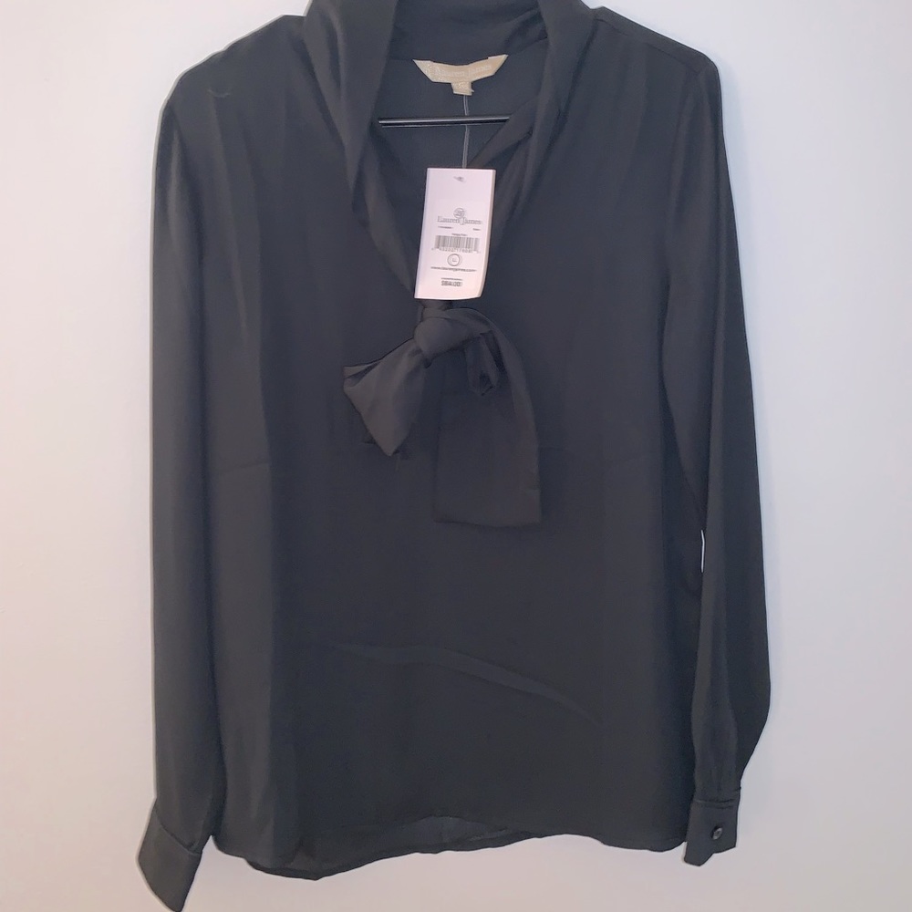 Lauren James Tie Neck Blouse